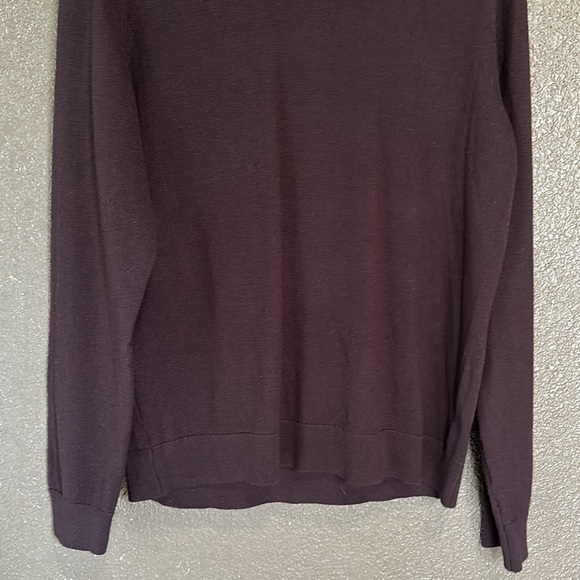 Calvin Klein Vneck Merino Wool Dress Sweater - Picture 4 of 5